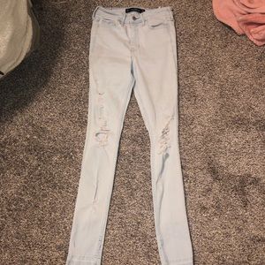 Hollister ripped jeans!